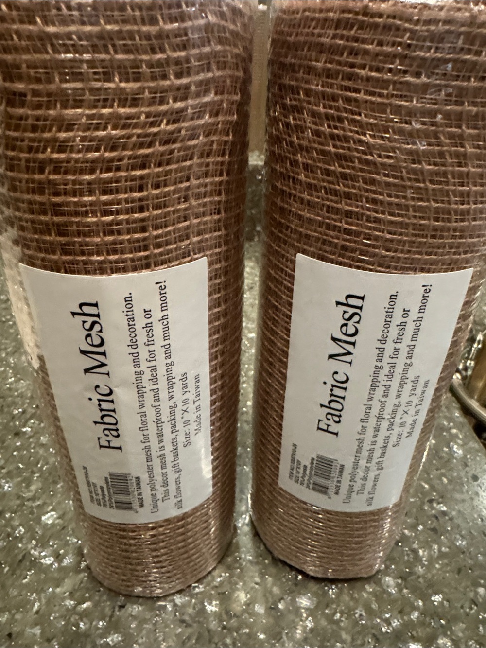 Fabric Mesh Roll - Metallic Copper